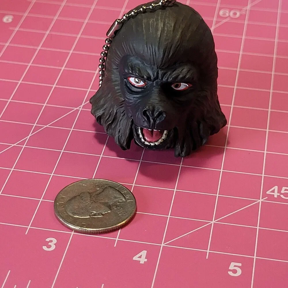 General Aldo - Planet of the Apes Gray Head Keychain